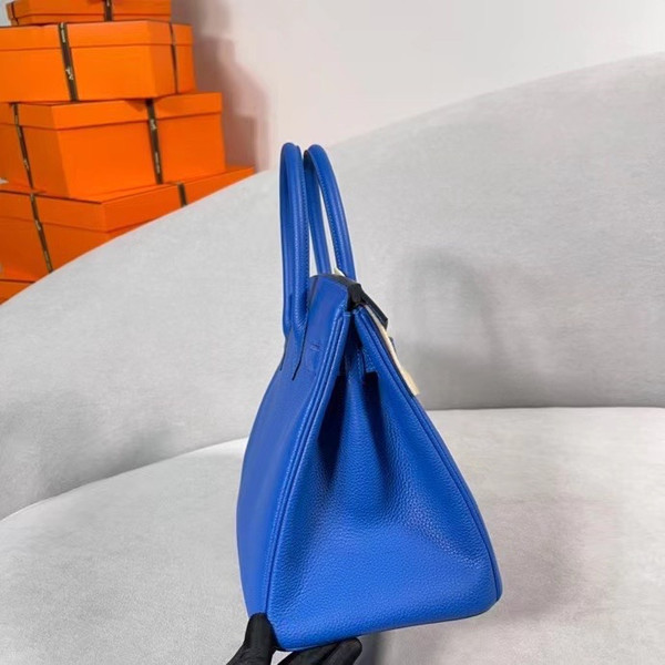 Hermès Birkin 30 cm Blue France Togo Leather Gold Hardware