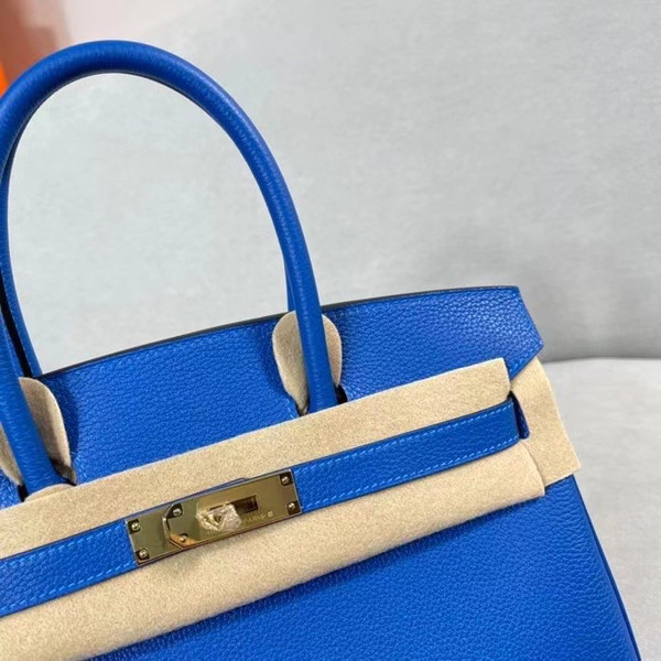 Hermès Birkin 30 cm Blue France Togo Leather Gold Hardware