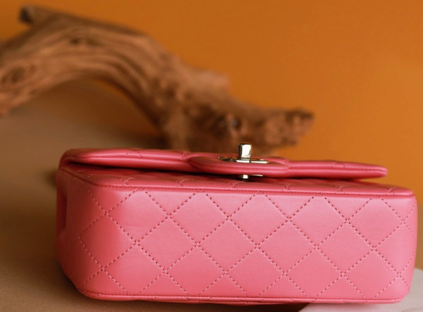 Chanel Fall-Winter 2022/23 Pre-Collection Pink MINI FLAP BAG WITH TOP HANDLE