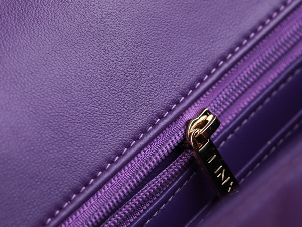Chanel Fall-Winter 2022/23 Pre-Collection Purple  MINI FLAP BAG WITH TOP HANDLE