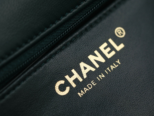 Chanel  Fall-Winter 2022/23 Pre-Collection Green MINI FLAP BAG WITH TOP HANDLE
