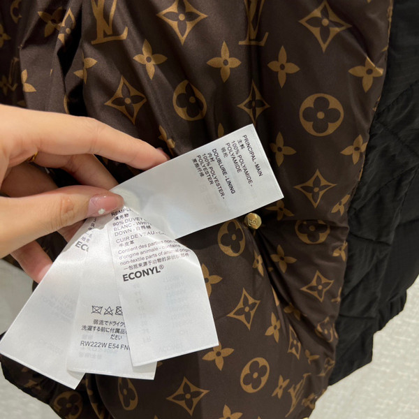 Louis Vuitton 1AAAWS MONOGRAM ACCENT PILLOW PUFFER JACKET BLACK