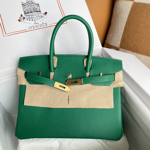 Hermès Vert Vertigo Birkin 30 cm Epsom Leather Gold Hardware