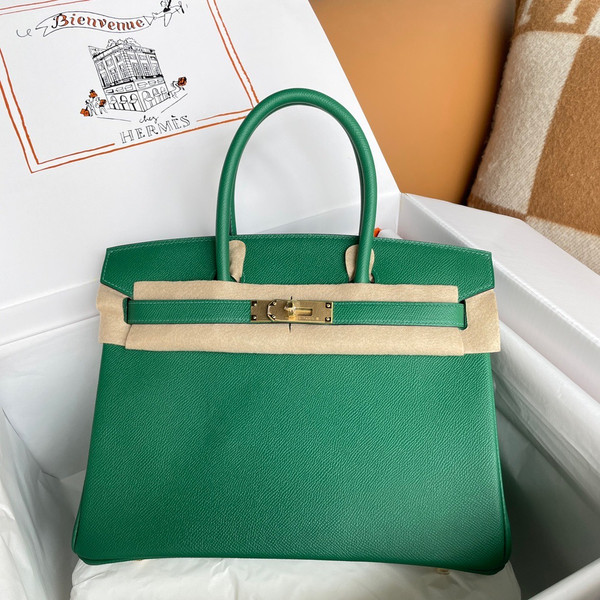 Hermès Vert Vertigo Birkin 30 cm Epsom Leather Gold Hardware