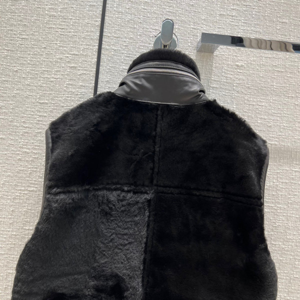 Hermès Reversible long leather vest
