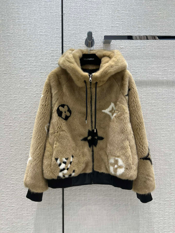 Louis Vuitton LV NIGHT MONOGRAM MINK HOODIE