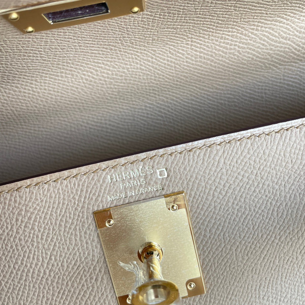 HERMES KELLY 28 TOUCH CHAI EPSOM/ALLIGATOR GOLD HARDWARE