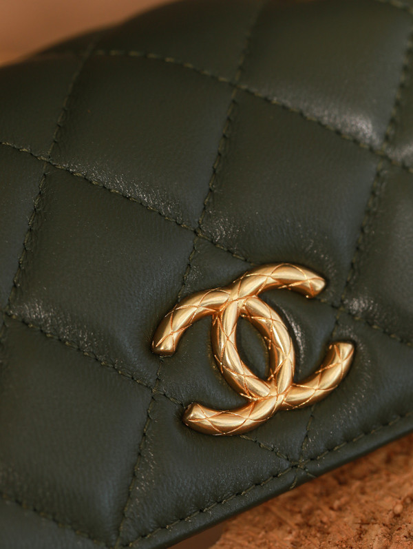 Chanel Lambskin WALLET ON CHAIN AP3043  F/W  2022