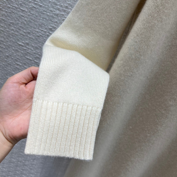 Loro Piana Grassmoor Dress  Baby Cashmere Natural Melange/nougat