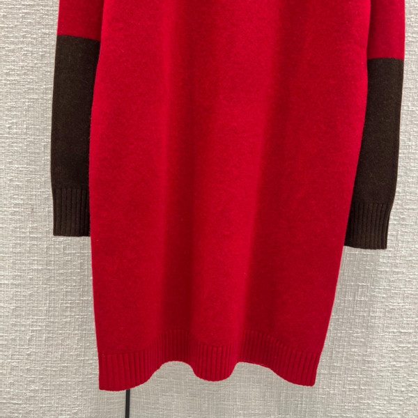 Loro Piana Grassmoor Dress  Baby Cashmere Spiced Apple Mel/dark Raspberry