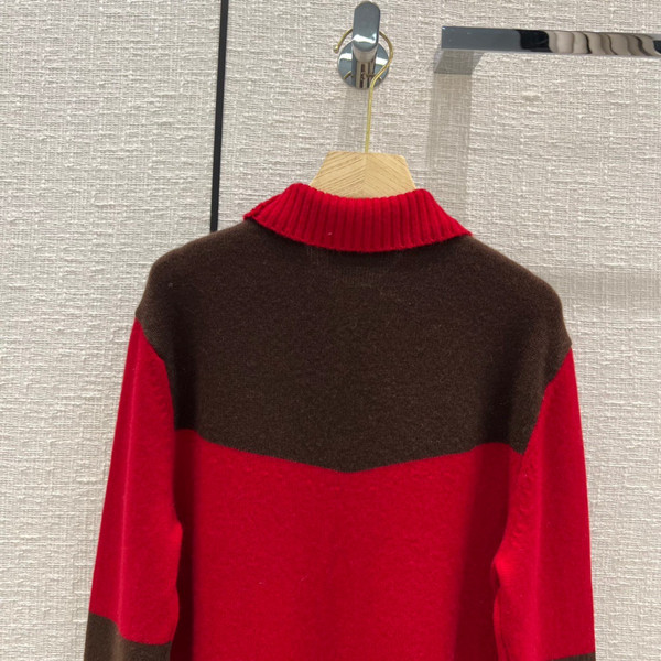 Loro Piana Grassmoor Dress  Baby Cashmere Spiced Apple Mel/dark Raspberry