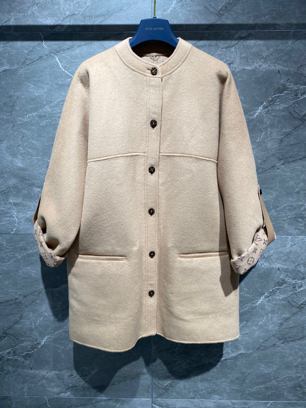 Louis Vuitton 1AA89O BOXY BUTTON-UP COAT