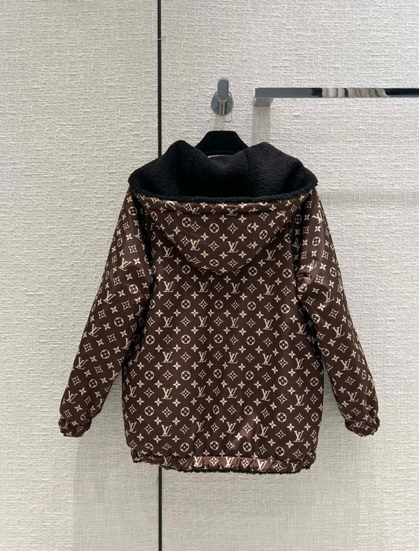 Louis Vuitton 1AAMTB REVERSIBLE BOUCLÉ WOOL PARKA