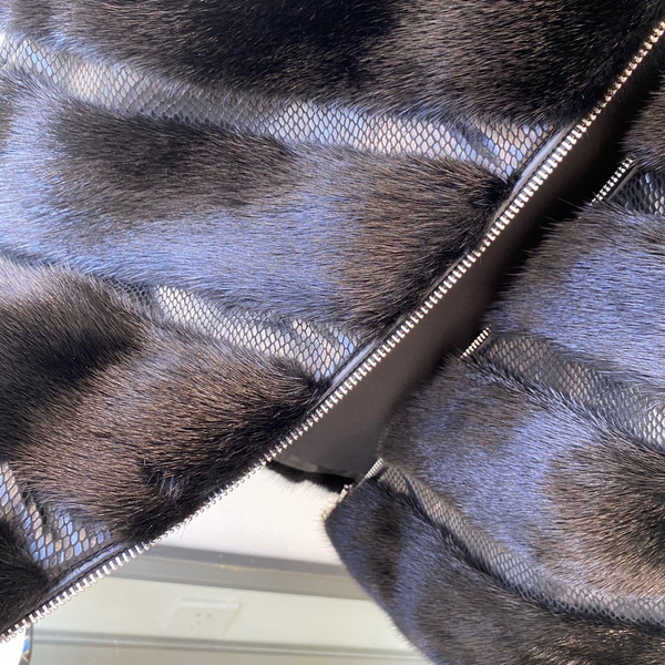 Fendi Gilet Grey mink gilet