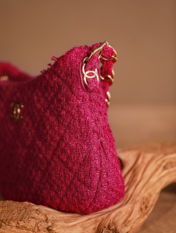 Chanel Cashmere Tweed HOBO HANDBAG
