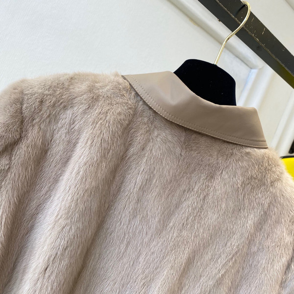 Fendi Jacket mink Go-To jacket Beige