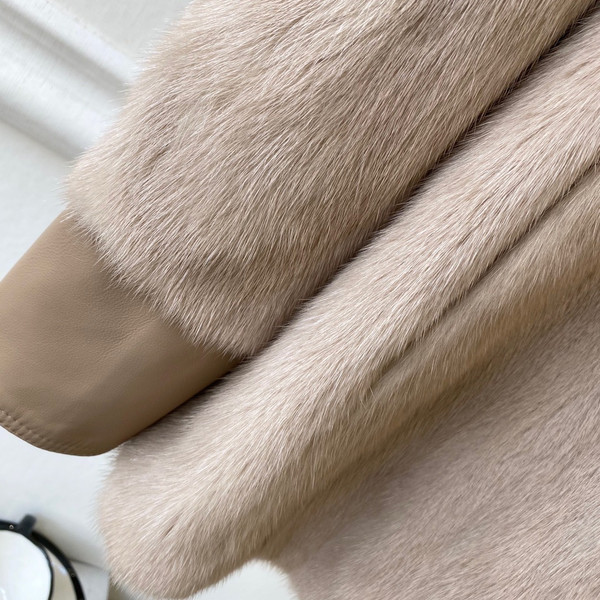 Fendi Jacket mink Go-To jacket Beige