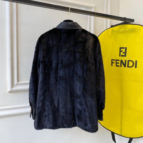 Fendi Jacket mink Go-To jacket Black