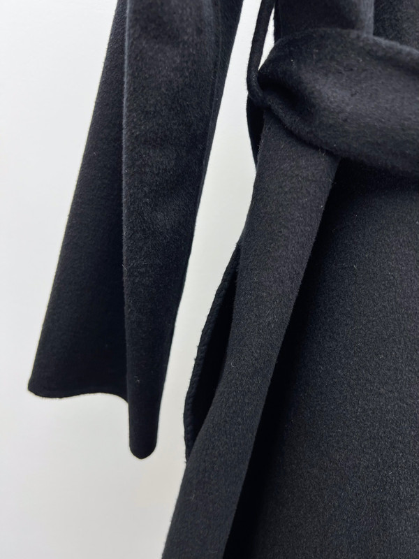Hermes Wrap coat Black