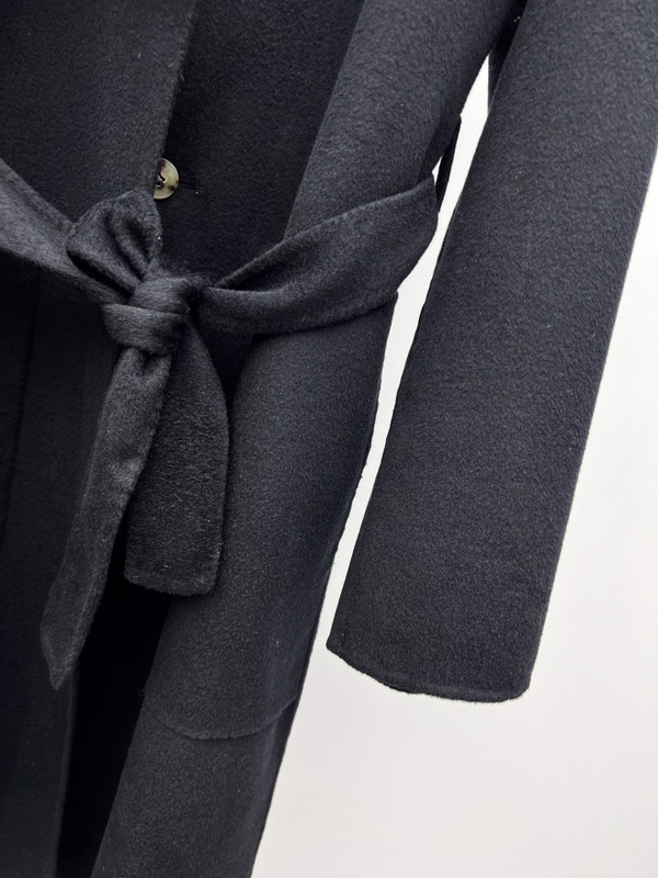 Hermes Wrap coat Black