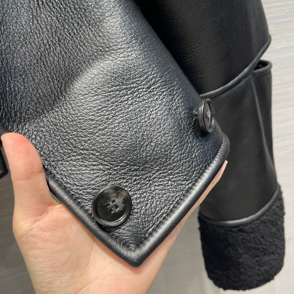 Loewe Deconstructed jacket in shearling Black