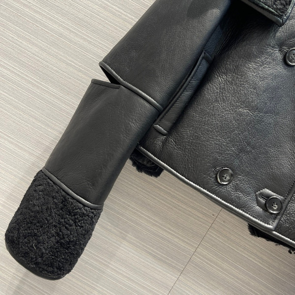 Loewe Deconstructed jacket in shearling Black