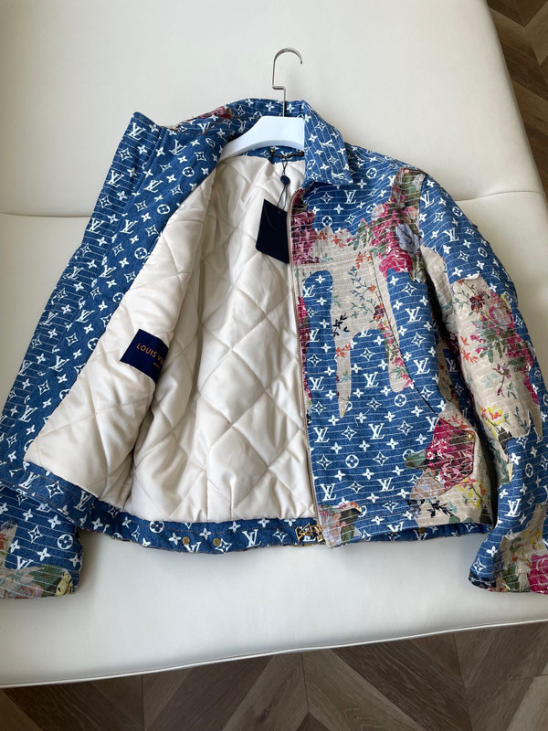 Louis Vuitton 1AAGQG DESTROYED WORKWEAR DENIM JACKET