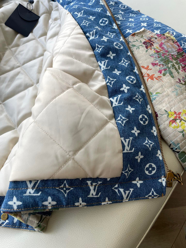 Louis Vuitton 1AAGQG DESTROYED WORKWEAR DENIM JACKET