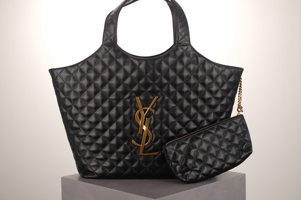 Saint Laurent ICARE MAXI SHOPPING BAG IN QUILTED LAMBSKIN