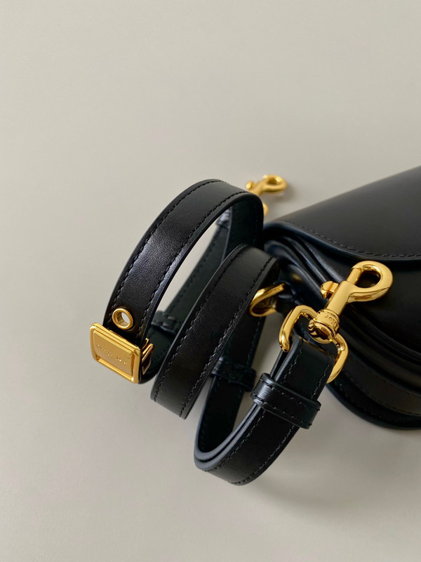 DIOR BOBBY EAST-WEST BAG Black Box Calfskin
