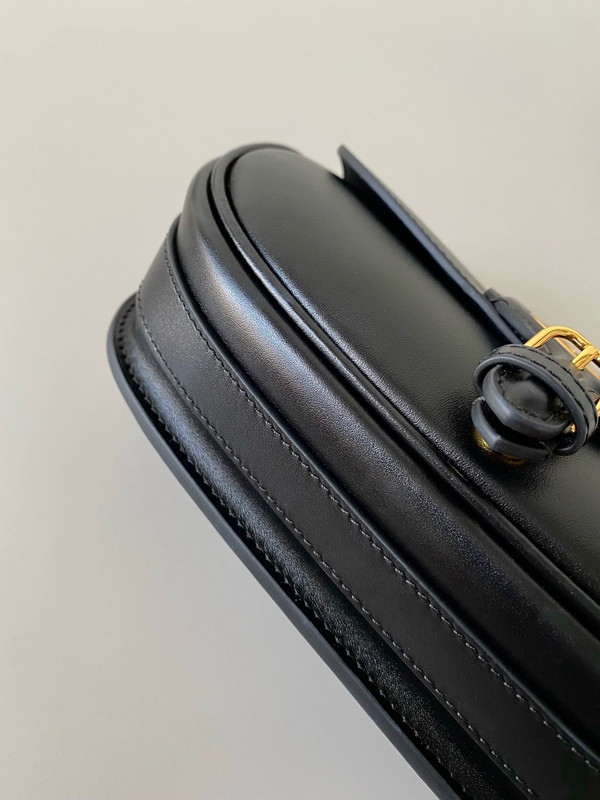 DIOR BOBBY EAST-WEST BAG Black Box Calfskin