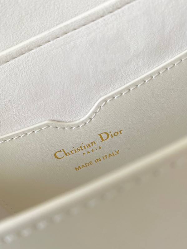 DIOR BOBBY EAST-WEST BAG Latte Box Calfskin
