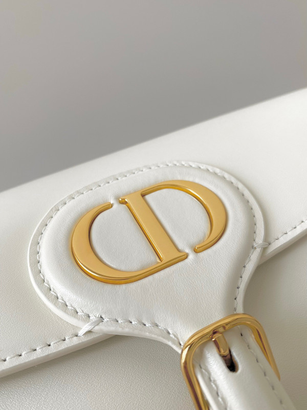 DIOR BOBBY EAST-WEST BAG Latte Box Calfskin