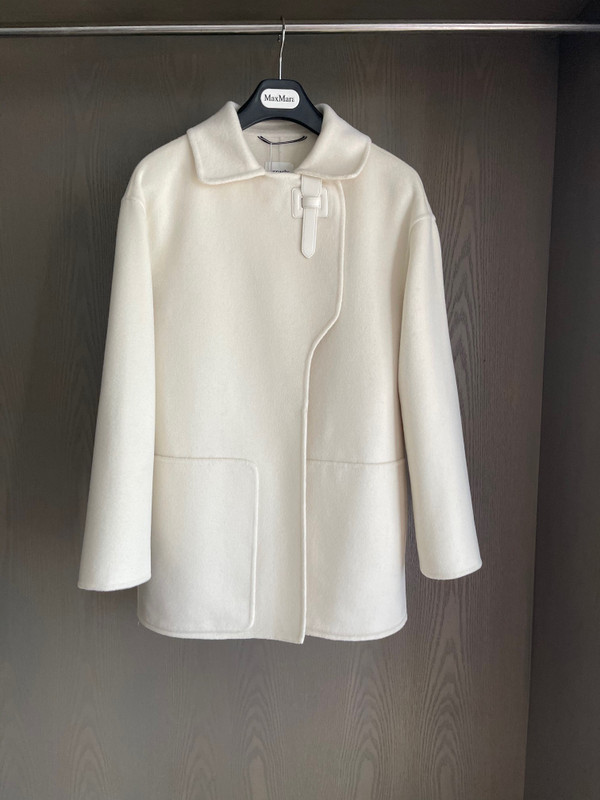 Hermes Short wrap coat White