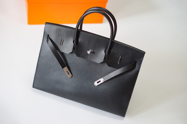Hermès Birkin 40 Black Box Palladium Hardware