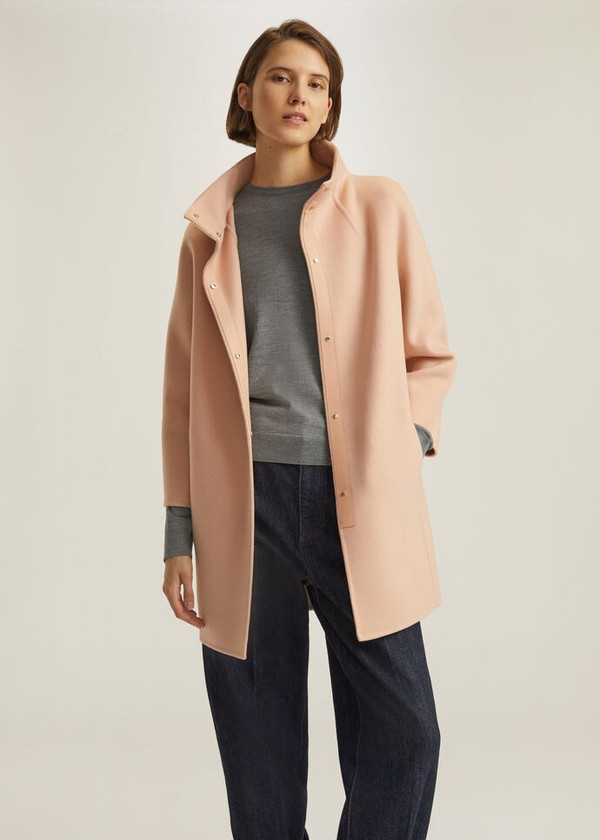 Loro Piana Roaden Coat  Baby Cashmere Strawberry Frosting