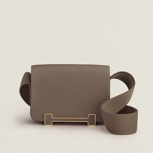 Hermès Geta Etoupe Chevre Gold Hardware