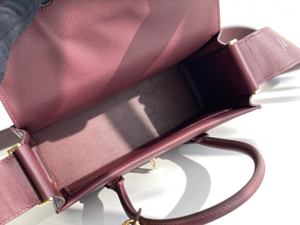 HERMES New Drag 22 Bag Bordeaux