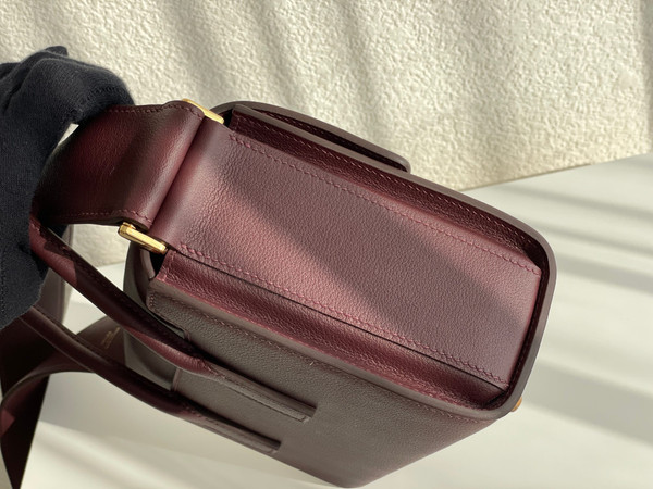 HERMES New Drag 22 Bag Bordeaux