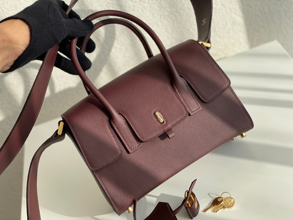 HERMES New Drag 22 Bag Bordeaux