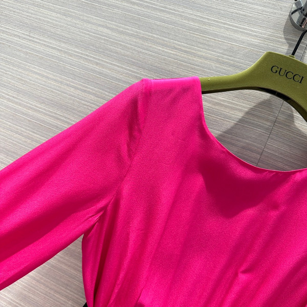 Gucci Silk belted dress