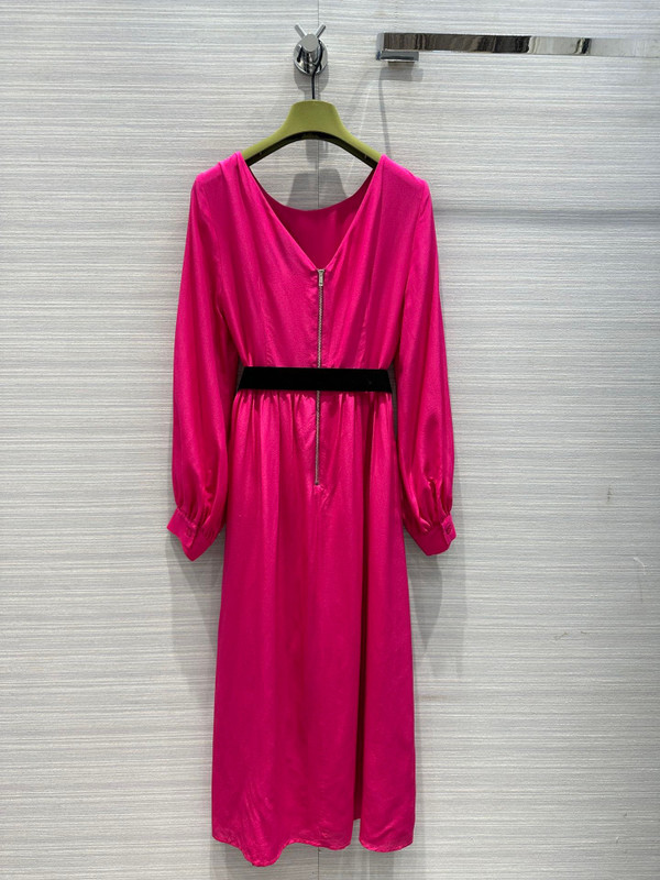Gucci Silk belted dress