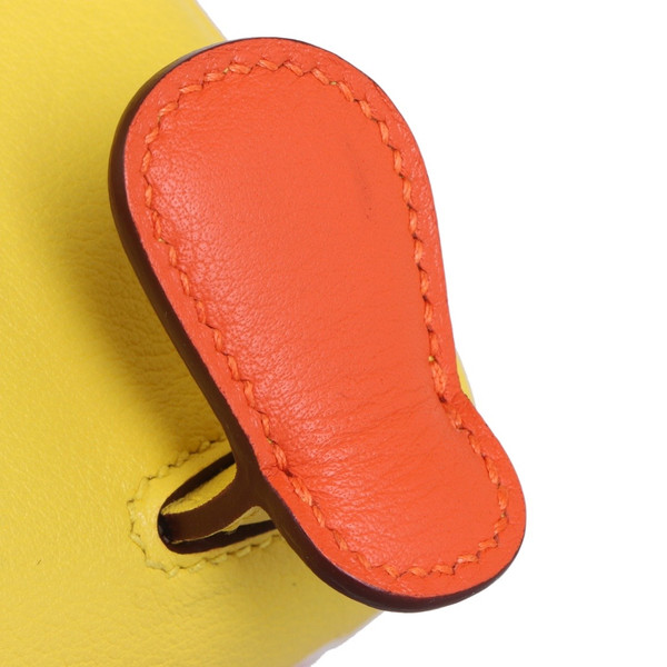 Hermes Quelle Idole Kelly Doll Bag Jaune De Naples Swift Palladium Hardware