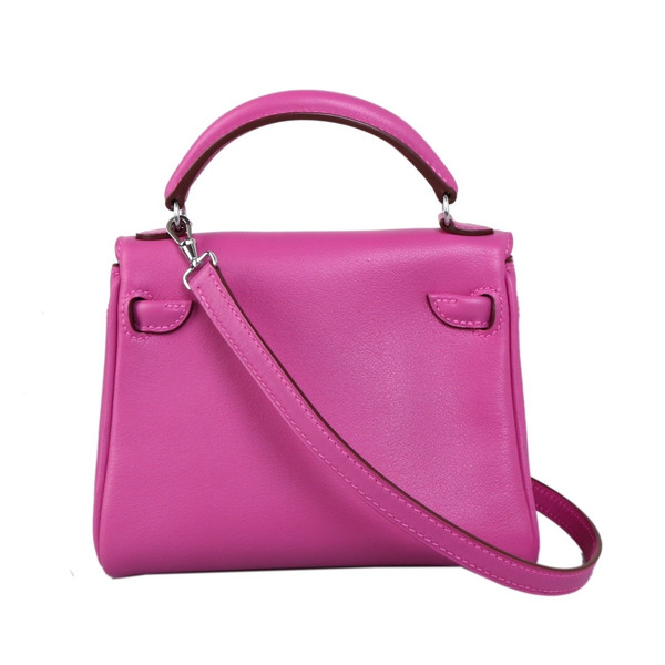 Hermes Quelle Idole Kelly Doll Bag Magnolia Swift Palladium Hardware