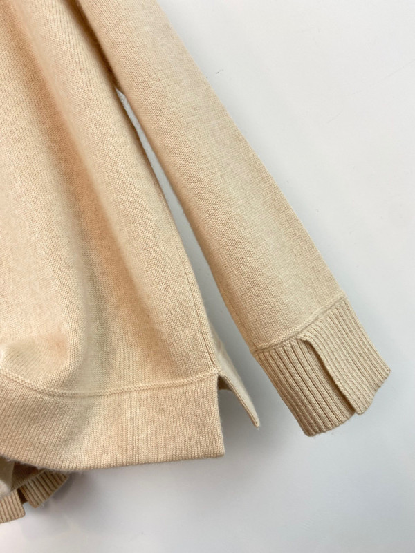 Loro Piana Northdowns Half-Zip  Cashmere Ancient Papyrus