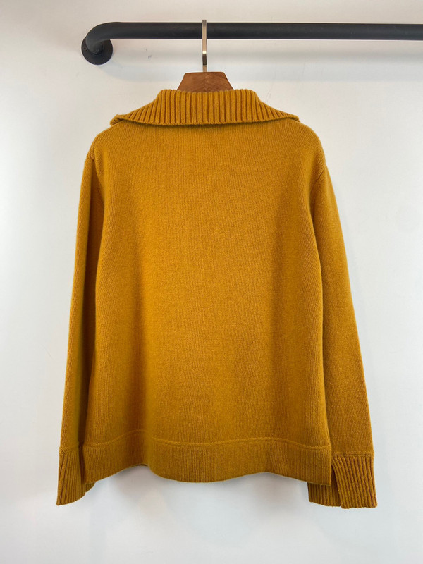 Loro Piana Northdowns Half-Zip  Cashmere Goldenrod Mel