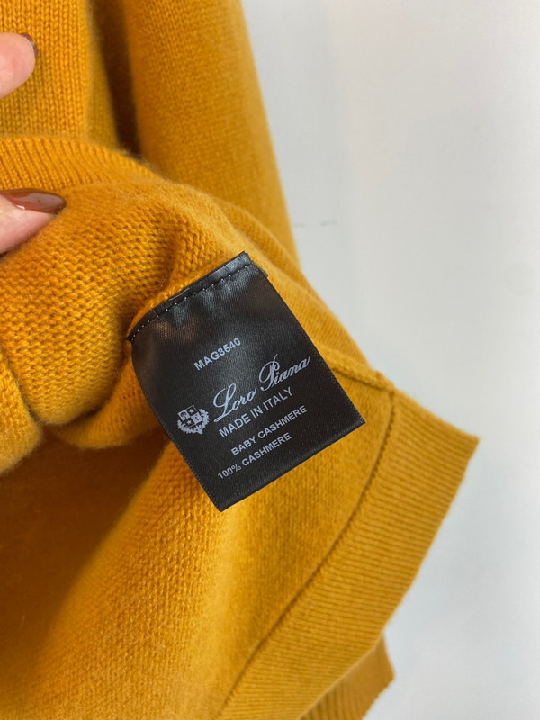 Loro Piana Northdowns Half-Zip  Cashmere Goldenrod Mel