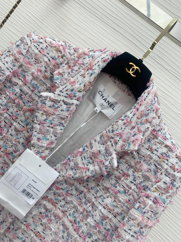 Chanel Cruise 2023 Embroidered Cotton Tweed Jacket