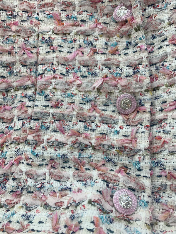 Chanel Cruise 2023 Embroidered Cotton Tweed Jacket