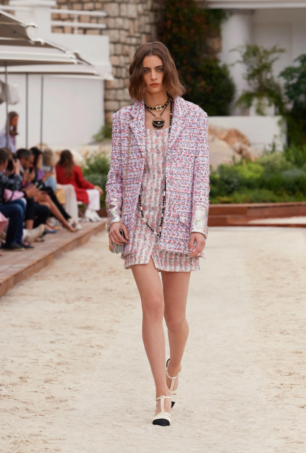 Chanel Cruise 2023 Embroidered Cotton Tweed Jacket